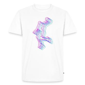 Basketball - Baller - Sports Passion - Men's Premium Organic T-Shirt - white - Front - Nico (187cm)