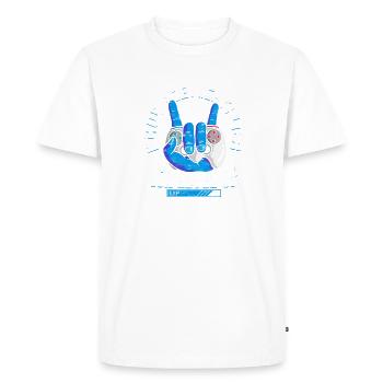 ICH WERDE NICHT ÄLTER ICH LEVEL UP - Geburtstag - Men's Premium Organic T-Shirt - white - Front - Nico (187cm)