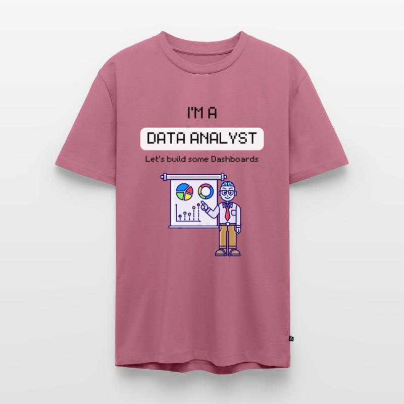 Data Analyst Engineer Power BI SQL Daten KI Coder Männer Premium Bio T-Shirt
