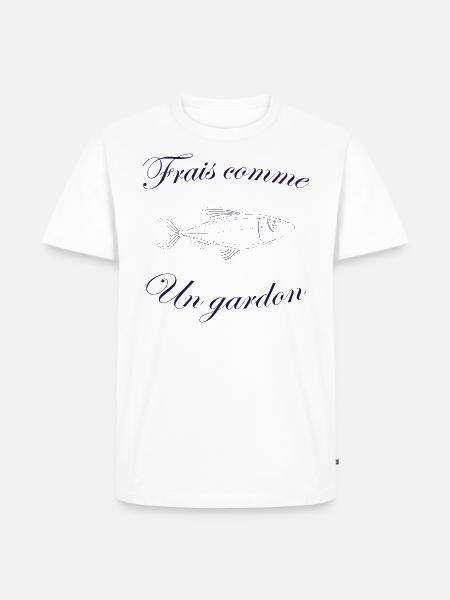 Frais comme un gardon - T-shirt Premium bio Homme - blanc