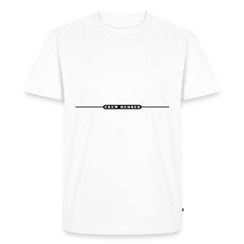 Crew Member - Men's Premium Organic T-Shirt - white - Front - Nico (187cm)