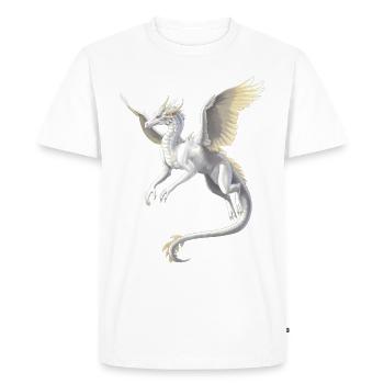 white - Men's Premium Organic T-Shirt - white - Front - Nico (187cm)