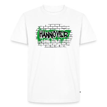 Hanovre - T-shirt Premium bio Homme - blanc - Devant - Nico (187cm)