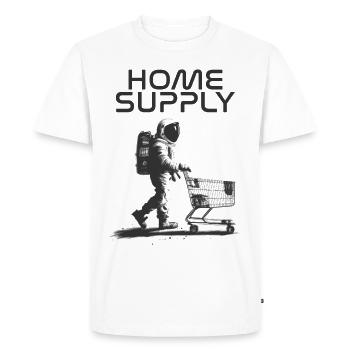 Magasinage astronaute - T-shirt Premium bio Homme - blanc - Devant - Nico (187cm)