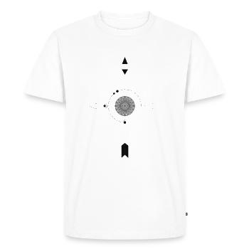 Boussole - T-shirt Premium bio Homme - blanc - Devant - Nico (187cm)