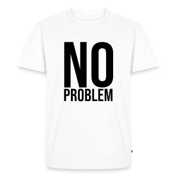 pas de problème - T-shirt Premium bio Homme - blanc - Devant - Nico (187cm)