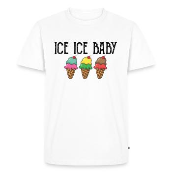 Bébé - T-shirt Premium bio Homme - blanc - Devant - Nico (187cm)