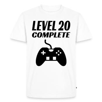 20th Birthday Gaming Nerd Gift - Men's Premium Organic T-Shirt - white - Front - Nico (187cm)