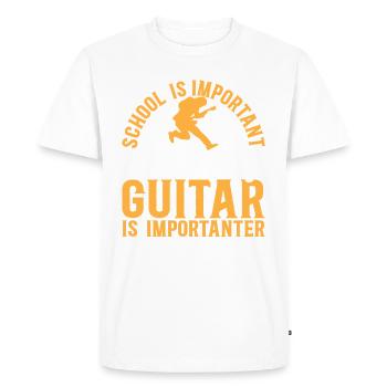 Guitarist Playing Guitar - Playing Guitar Is Impor - Men's Premium Organic T-Shirt - white - Front - Nico (187cm)