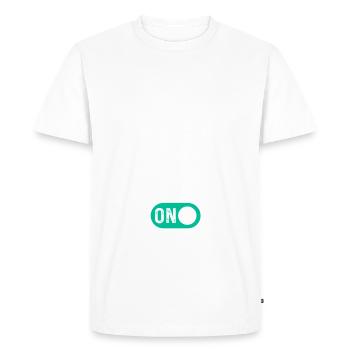 Guitariste Basse Guitariste Basse - Mode guitare activé - T-shirt Premium bio Homme - blanc - Devant - Nico (187cm)