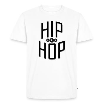 Hip Hop - T-shirt Premium bio Homme - blanc - Devant - Nico (187cm)