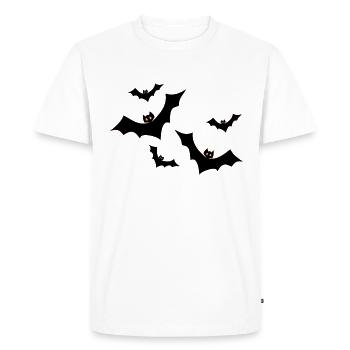 Halloween bats bat gift - Men's Premium Organic T-Shirt - white - Front - Nico (187cm)