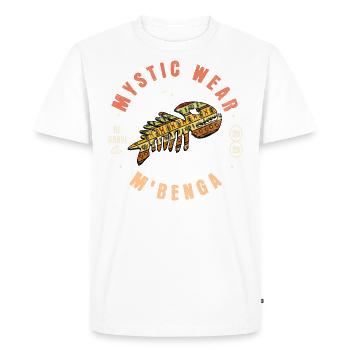 Mystic Wear M'Benga - Men's Premium Organic T-Shirt - white - Front - Nico (187cm)