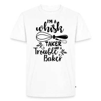 Je suis un manieur de fouet et un - T-shirt Premium bio Homme - blanc - Devant - Nico (187cm)