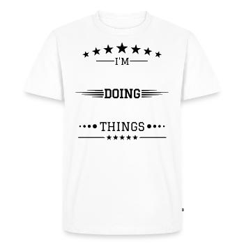VotreNomIci, Votre nom Ici - T-shirt Premium bio Homme - blanc - Devant - Nico (187cm)
