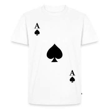 As de Pique - T-shirt Premium bio Homme - blanc - Devant - Nico (187cm)