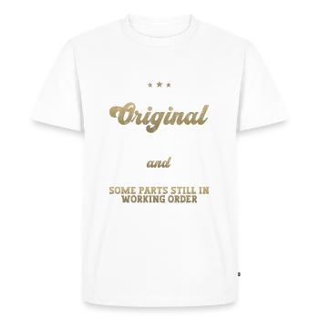 Construit dans les années soixante-dix 1974 48e anniversaire hommes - T-shirt Premium bio Homme - blanc - Devant - Nico (187cm)