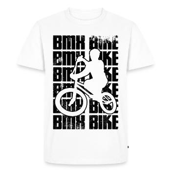 BMX rider - Men's Premium Organic T-Shirt - white - Front - Nico (187cm)
