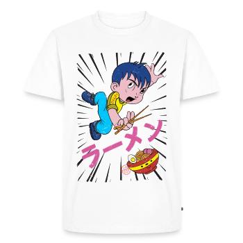 Ramen Garçon - T-shirt Premium bio Homme - blanc - Devant - Nico (187cm)