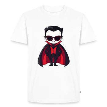 Vampire Halloween Cool - T-shirt Premium bio Homme - blanc - Devant - Nico (187cm)