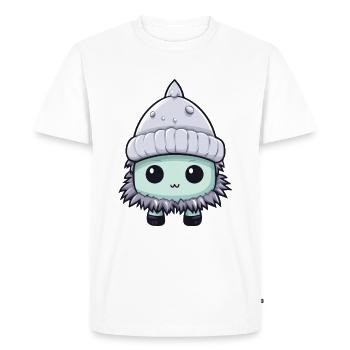 Frostbite Winter Eskimo Comic - Men's Premium Organic T-Shirt - white - Front - Nico (187cm)