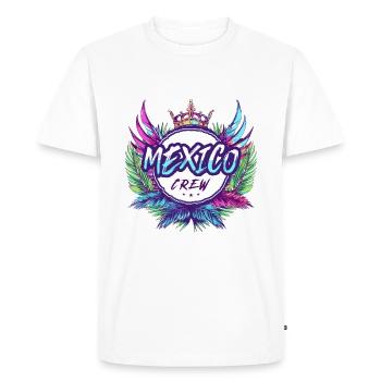 Mexique Crew Coloré - T-shirt Premium bio Homme - blanc - Devant - Nico (187cm)