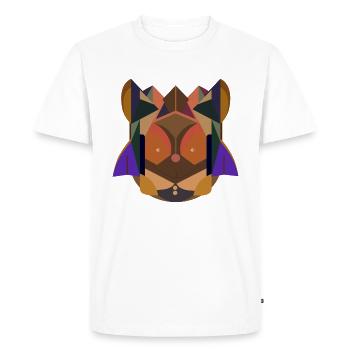 Créature stylée - T-shirt Premium bio Homme - blanc - Devant - Nico (187cm)