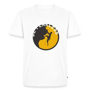 Be fearless in face of failure - Men's Premium Organic T-Shirt - white - Front - Nico (187cm)