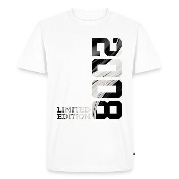 18E ANNIVERSAIRE ÉDITION LIMITÉE 2008 - T-shirt Premium bio Homme - blanc - Devant - Nico (187cm)