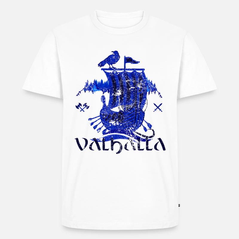 Valhalla Viking Vikings Bjoern Eisenseite - Männer Premium Bio T-Shirt - Weiß