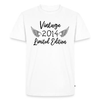 Birthday 2014 born in 2014 best year 2014 - Men's Premium Organic T-Shirt - white - Front - Nico (187cm)