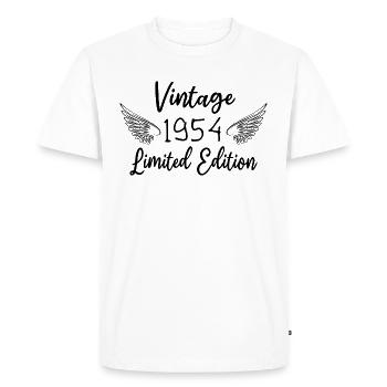 Anniversaire 1954 né en 1954 meilleure année 1954 - T-shirt Premium bio Homme - blanc - Devant - Nico (187cm)