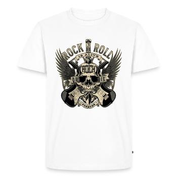 ROCK OR DIE - T-shirt Premium bio Homme - blanc - Devant - Nico (187cm)