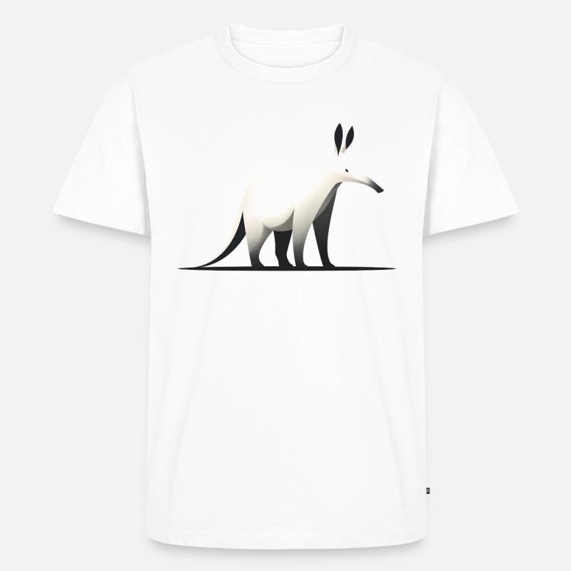 Erdferkel - Männer Premium Bio T-Shirt - Weiß