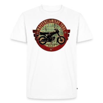 Simson S51 - Männer Premium Bio T-Shirt - Weiß - Vorne - Nico (187cm)