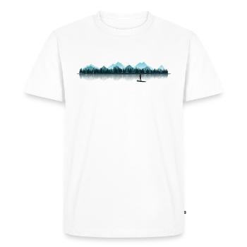 Stand Up Paddle SUP Board Bergsee Mountain Lake - T-shirt Premium bio Homme - blanc - Devant - Nico (187cm)