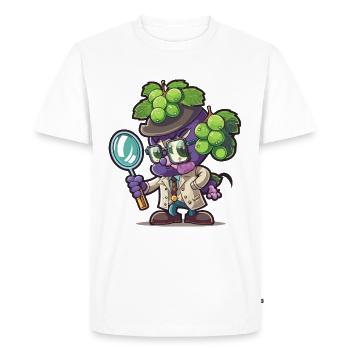 Solving juicy mysteries - Men's Premium Organic T-Shirt - white - Front - Nico (187cm)