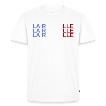 LA ROCHELLE FRANCE - T-shirt Premium bio Homme - blanc - Devant - Nico (187cm)