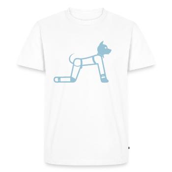 Puppy Human Pupplay Fetish Stickman - Men's Premium Organic T-Shirt - white - Front - Nico (187cm)