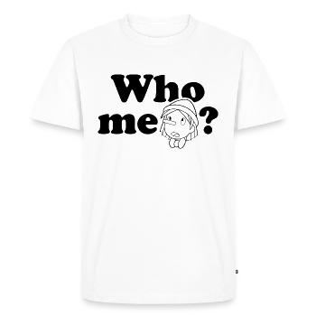 Pinocchio – Innocent Boy: Who, Me? Black - Men's Premium Organic T-Shirt - white - Front - Nico (187cm)
