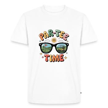 Design de golf amusant avec tee par - T-shirt Premium bio Homme - blanc - Devant - Nico (187cm)