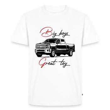 pick-up, véhicule tout terrain, véhicule tout terrain, jeep, van - T-shirt Premium bio Homme - blanc - Devant - Nico (187cm)