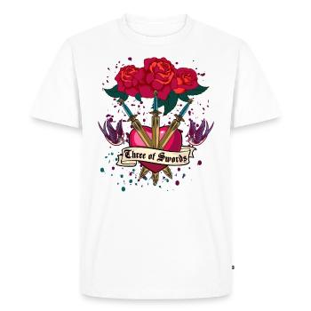 Heartbreak Heartbreak Swords Tarot Cadeau - T-shirt Premium bio Homme - blanc - Devant - Nico (187cm)