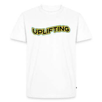 Uplifting Trance Retro Wave - Men's Premium Organic T-Shirt - white - Front - Nico (187cm)