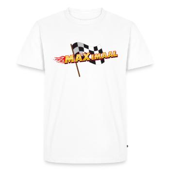MAX imaal - T-shirt Premium bio Homme - blanc - Devant - Nico (187cm)