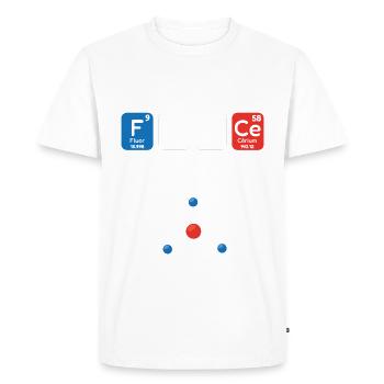 Drapeau France Cadeau Drôle Cool Physique Chimie - T-shirt Premium bio Homme - blanc - Devant - Nico (187cm)