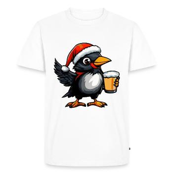 Bière de Noël Raven Crow - T-shirt Premium bio Homme - blanc - Devant - Nico (187cm)