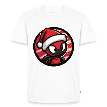 Ant Christmas Animal - Men's Premium Organic T-Shirt - white - Front - Nico (187cm)