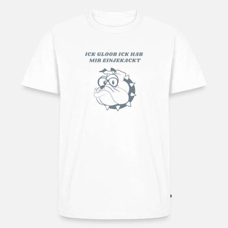 Ich scheiß mich ein! - Männer Premium Bio T-Shirt - Weiß