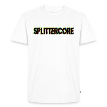 Splittercore Techno | Frenchcore Extreme Gabber - Men's Premium Organic T-Shirt - white - Front - Nico (187cm)